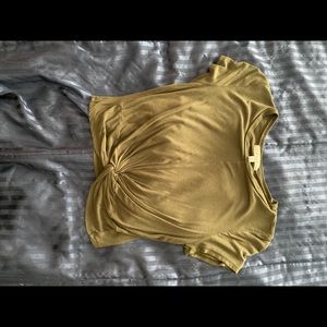 Forest green crop top